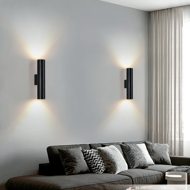 Lámpara de pared LED moderna, candelabros de aluminio, iluminación interior, decoración del hogar para sala de estar, dormitorio, comedor, mesita de