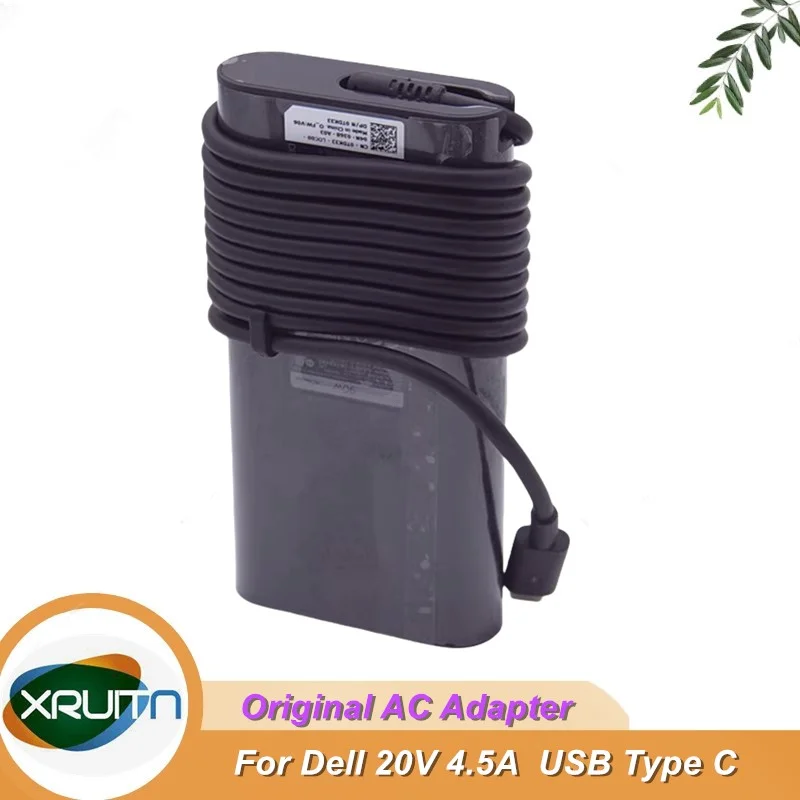 

Оригинальное зарядное устройство переменного тока 90 Вт, 20 В, 4,5 А, USB Type C для ноутбука DELL LATITUDE, источник питания LA90PM170 TDK33 0TDK33 R2M8K 0R2M8K