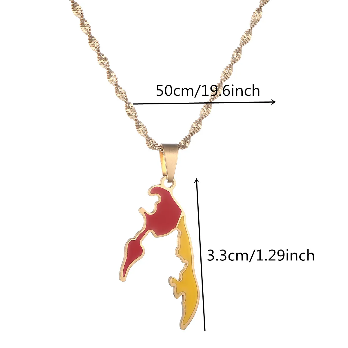 Stainless Steel Tamil Eelam Pendant Necklaces Jewelry