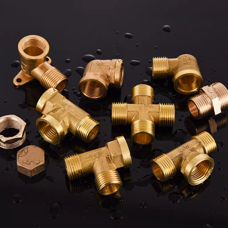 

1pcs 1/2 Full Copper Joint Male And Female Thread Connector Water Pipe Heating Pipe Joint Fittings