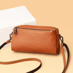 RanHuang New 2024 Women's Real Genuine Leather Shoulder Bags Fashion Clutch Bags Luxury Small Crossbody Bags Red B265