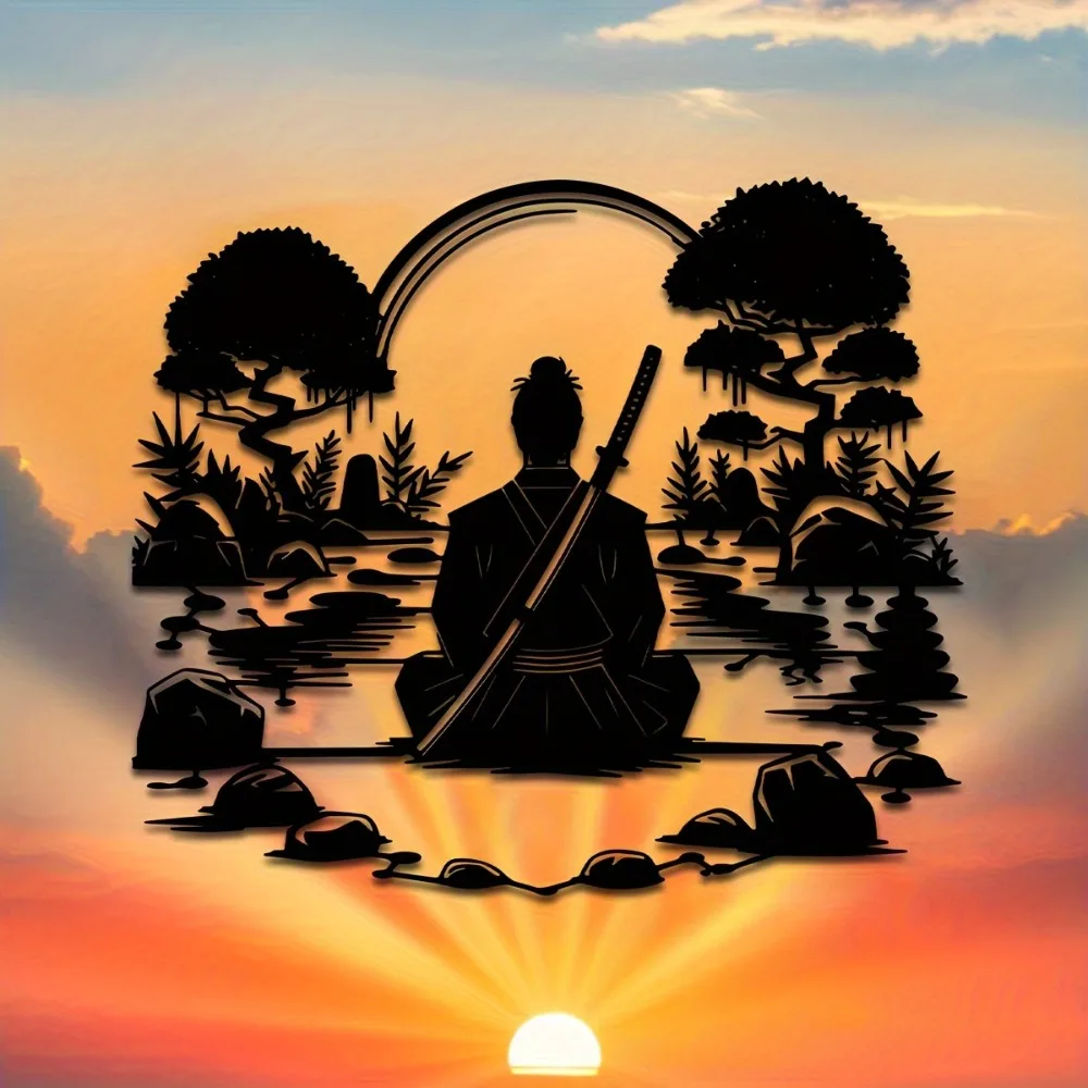 arte-de-parede-em-metal-samurai-para-meditacao-decoracao-japonesa-preta-para-casa-silhueta-de-lago-e-pinheiro-1575x1354-polegadas