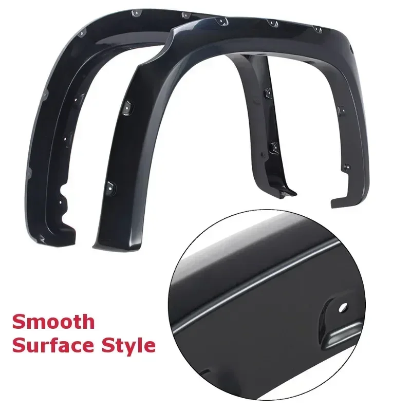 4PCS Mudguards Wheel Arch Fender Flares For Toyota For Tundra 2014-2017 Splash Guard Mud Flap Black