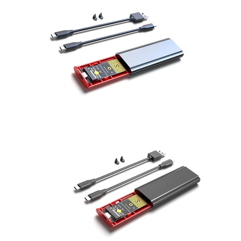 

new!!M2 SSD NVME Enclosure M.2 to USB 3.1 SSD Box Case for M.2 PCIe NVMe M Key 2230/2242/2260/2280 Tool Free Adapter