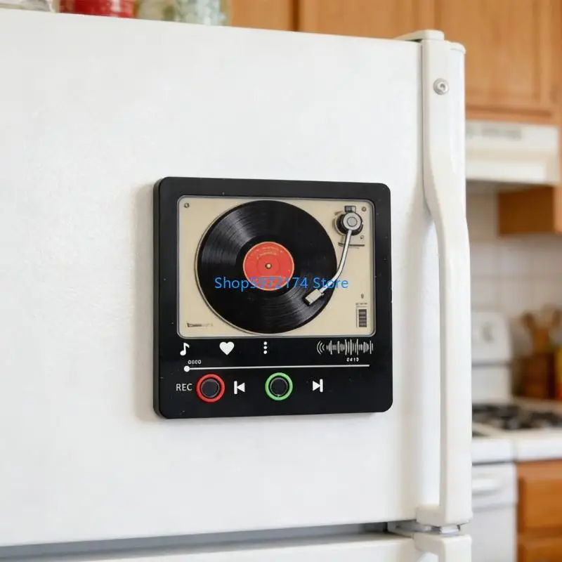 Y3NB Musical Refrigerator Sticker Allows Saving Private Messages And Songs
