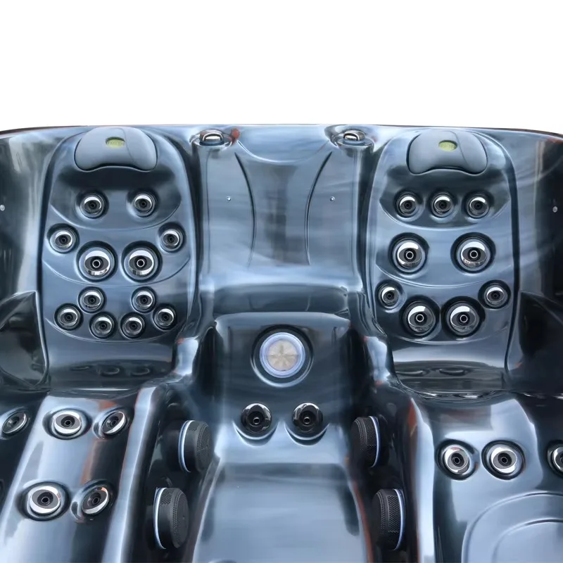 Modern White Acrylic Spa Bath 4 Person Control European Style