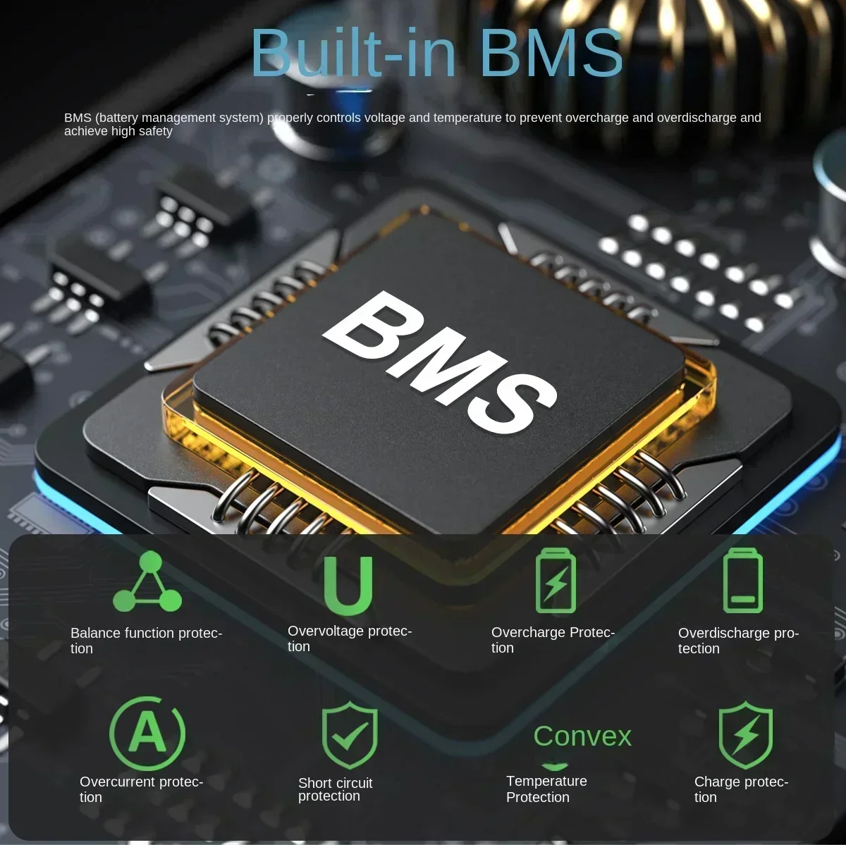 12V 280Ah LiFePO4-Akku mit integriertem BMS-Lithium-Eisenphosphat-Akku, geeignet für die Energiespeicherung von Wohnmobilen und Solarenergie