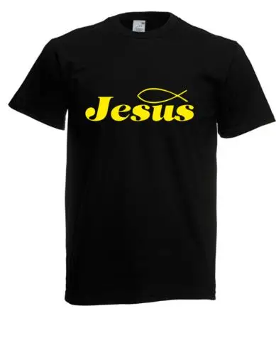 Herren t-shirt l jesus christen fisch l größe bis 5xl