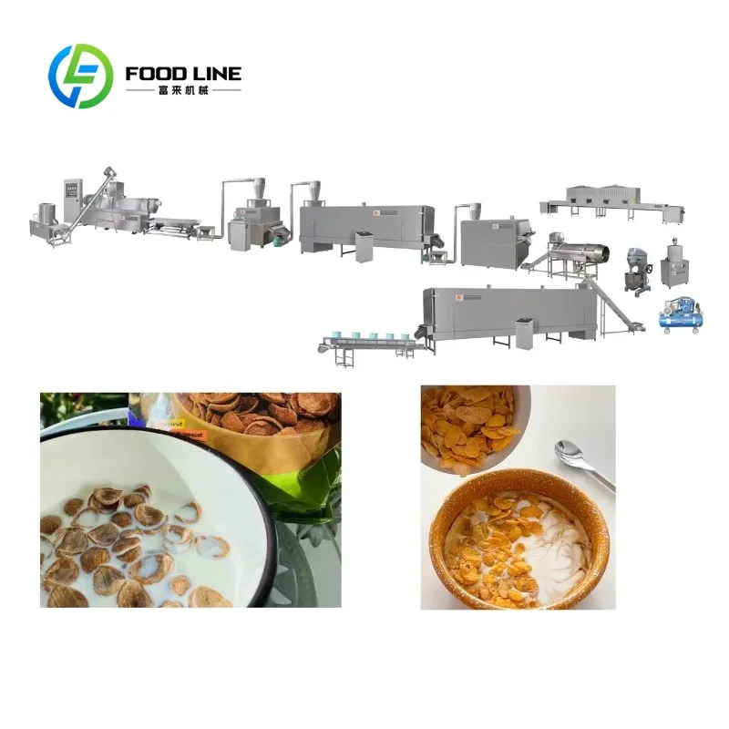 Customized Corn Steam Flaking Machine Crispy Flakes Complete Processing Line With Adjustable Production Capacity