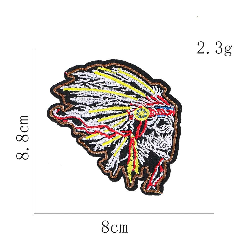 Vintage Indianer-Stammes-Emblem zum Aufbügeln oder Aufnähen, Dekoration für T-Shirts, Jeans, Jacken, Rucksäcke, Hüte, Bastelgeschenk – Detail 6