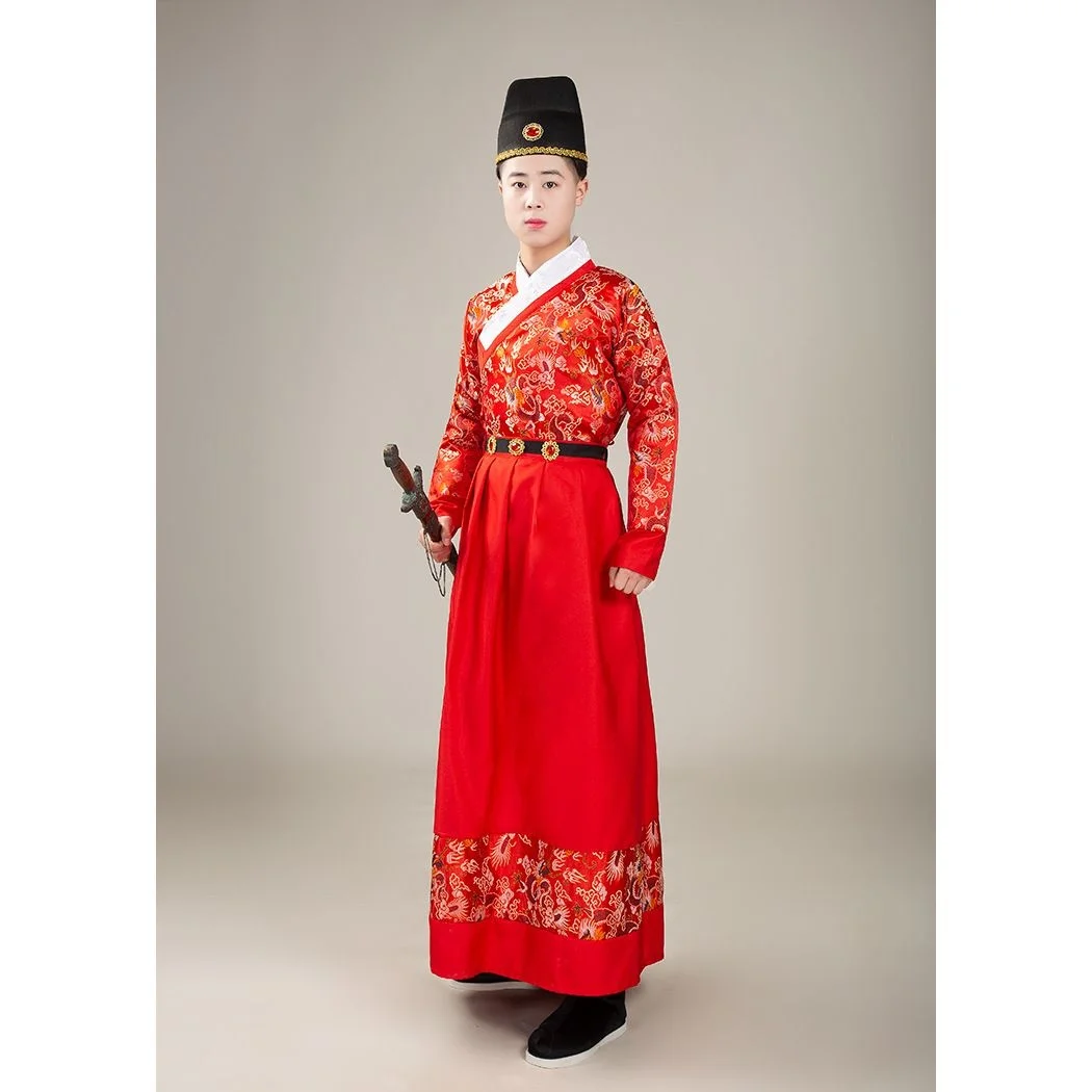 Ming Dynasty Film TV Ancient Costume Male Flying Fish Royal Guards Outfit Python Robe Warrior Hanfu Performance Clothing