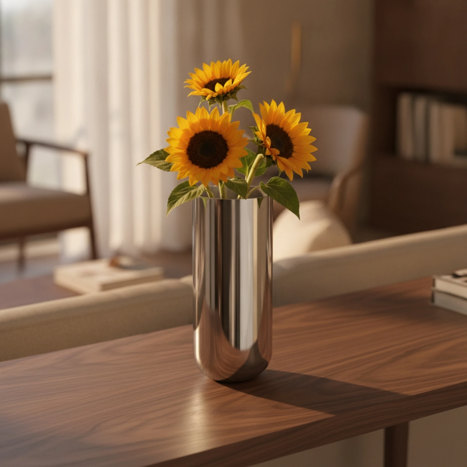 U-Shaped Flower Vase Long-Lasting Stainless Steel Flower Vase Easy to Clean Minimalist for Living Room, Bedroom
