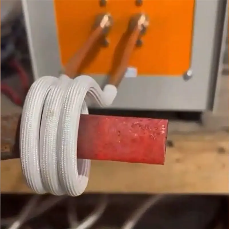 O-Shaped Round Copper Induction Heating Coil M14 M16 M18X1.5 Flat Welding Brazing Melting Heating Head for Metalworking