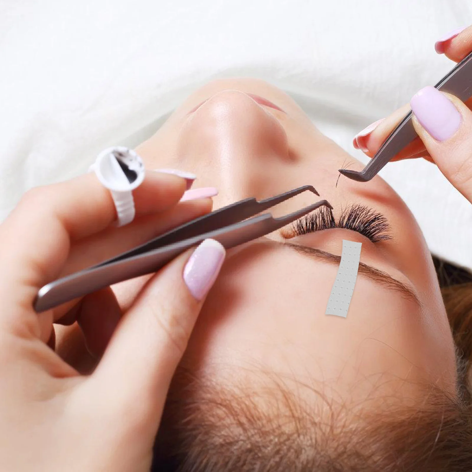 

10 Rolls Eyelash Tapes Skin-Friendly Comfortable Peel Off Solid Color Extension Beauty Salon Makeup Tools