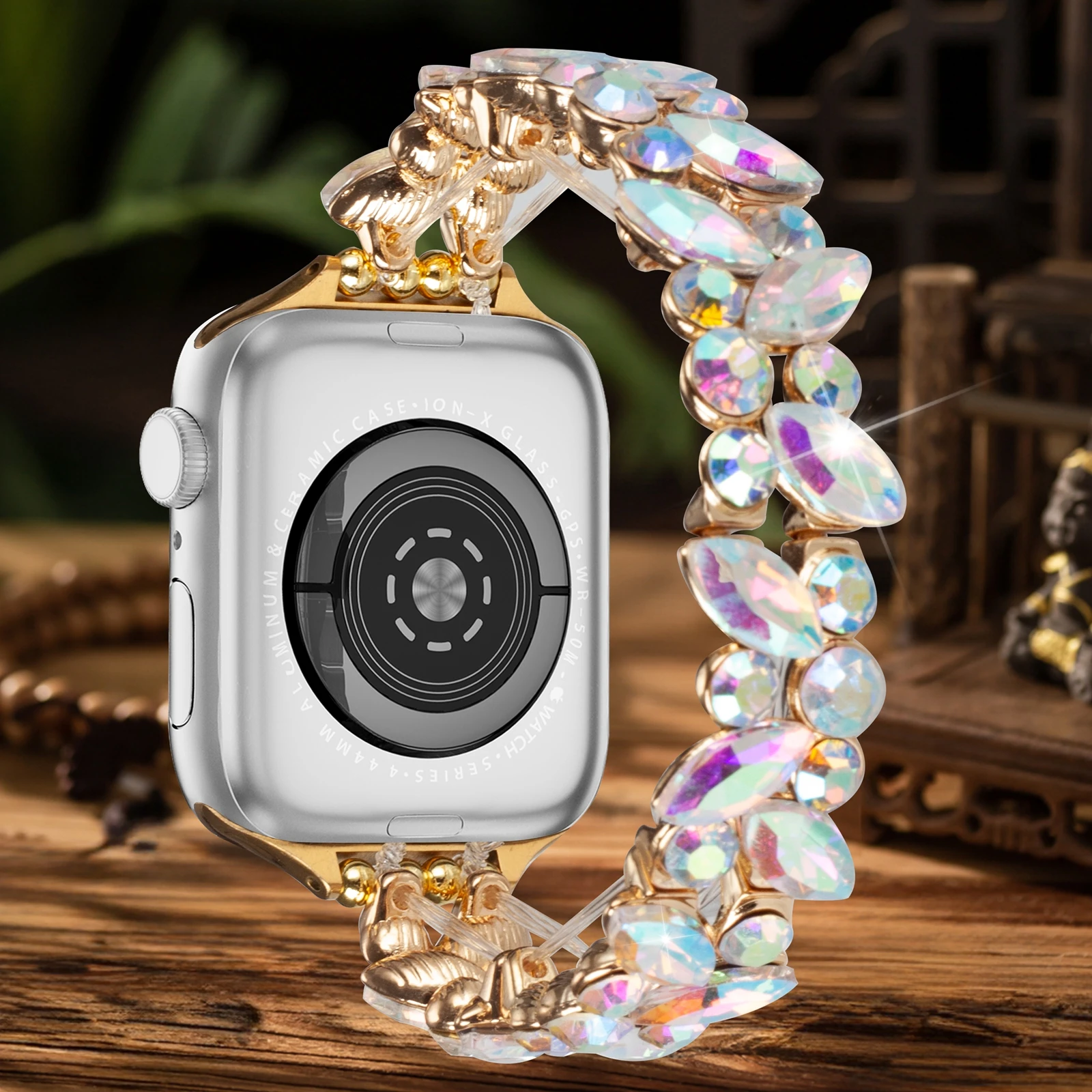 

Hademade Chain Becorative Fancy Jewelry Bracelet link for Apple Watch Band For Women for iwatch Correa strap