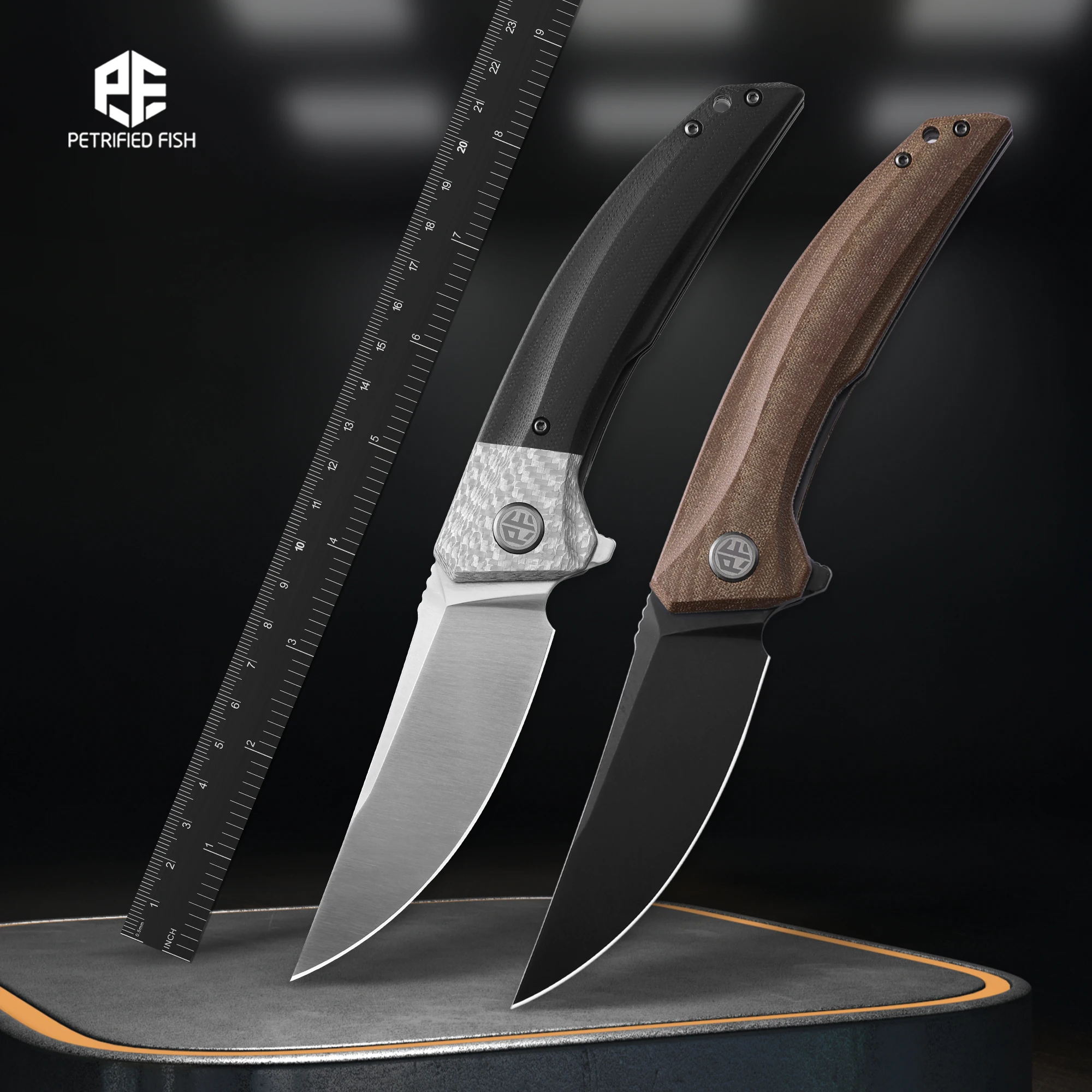 

Petrified Fish PFP05 Jackknife Folding Knife Carbon Fiber Handle K110 Steel Blade Outdoor Camping EDC Hand Tool Pocket Knives