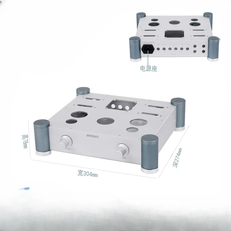 

A20 EL34 Single-ended Class A, Vacuum Tube Pure Bile Power Amplifier Chassis Full Aluminum Housing