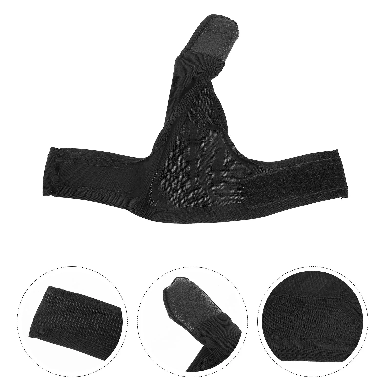 Bowling Thumb Sleeve Soft Cloth Finger Anti Abrasion Right Hand Black Gloves Home Use Sports Competition Thumb Cover