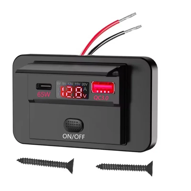 Compact Car Charger with Multi-Port Output, Space-Saving Mini Design for Vehicle Modification, Universal 12V/24V