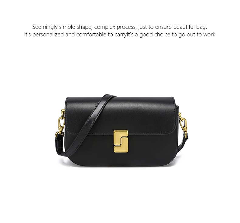 Women’s Split Leather Shoulder Bag Trend Brand Small Square Bags Luxury Designer Handbag Messenger Bag for Female