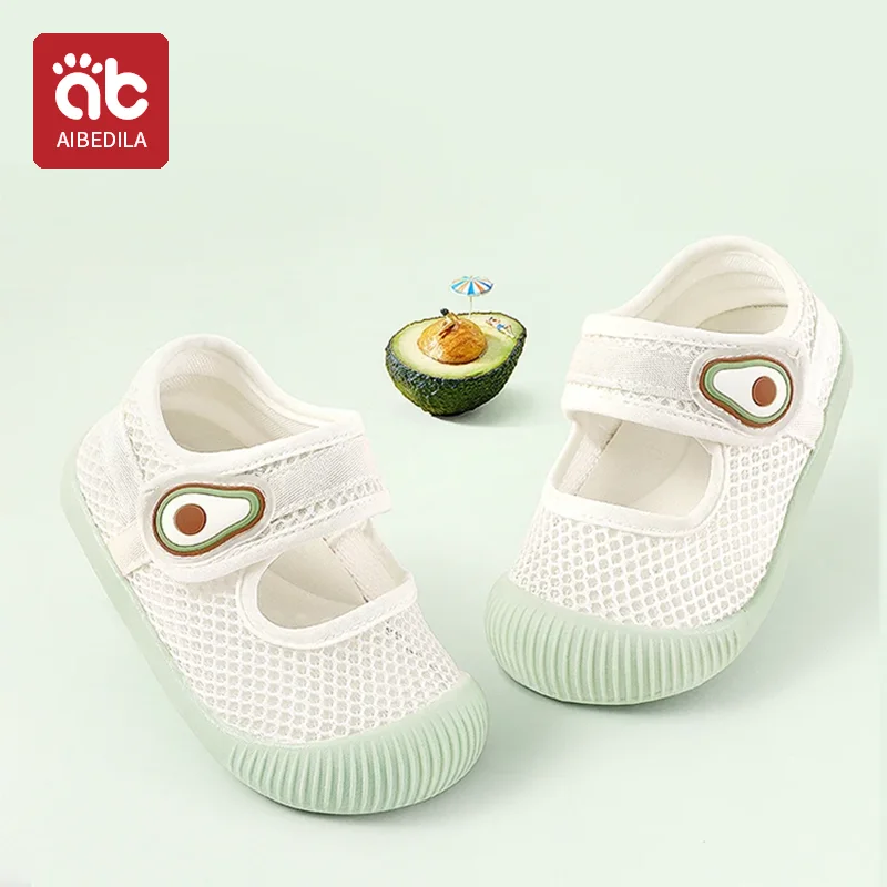 AIBEDILA Baby Casual Shoes Toddler Girls First Walkers Soft Sole Breathable Mesh Tennis Tennis Shoes Kids Antislip Infantil