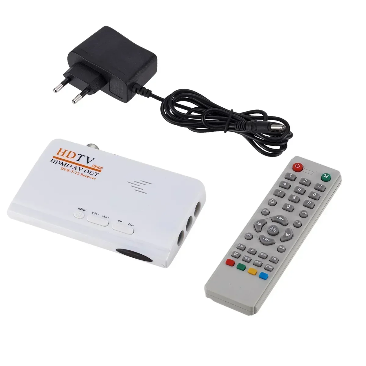 Receptor DVB-T2 DVB-T AV para VGA TV Box HDMI-Compatível VGA MPEG4 RF Digital Set-top Box