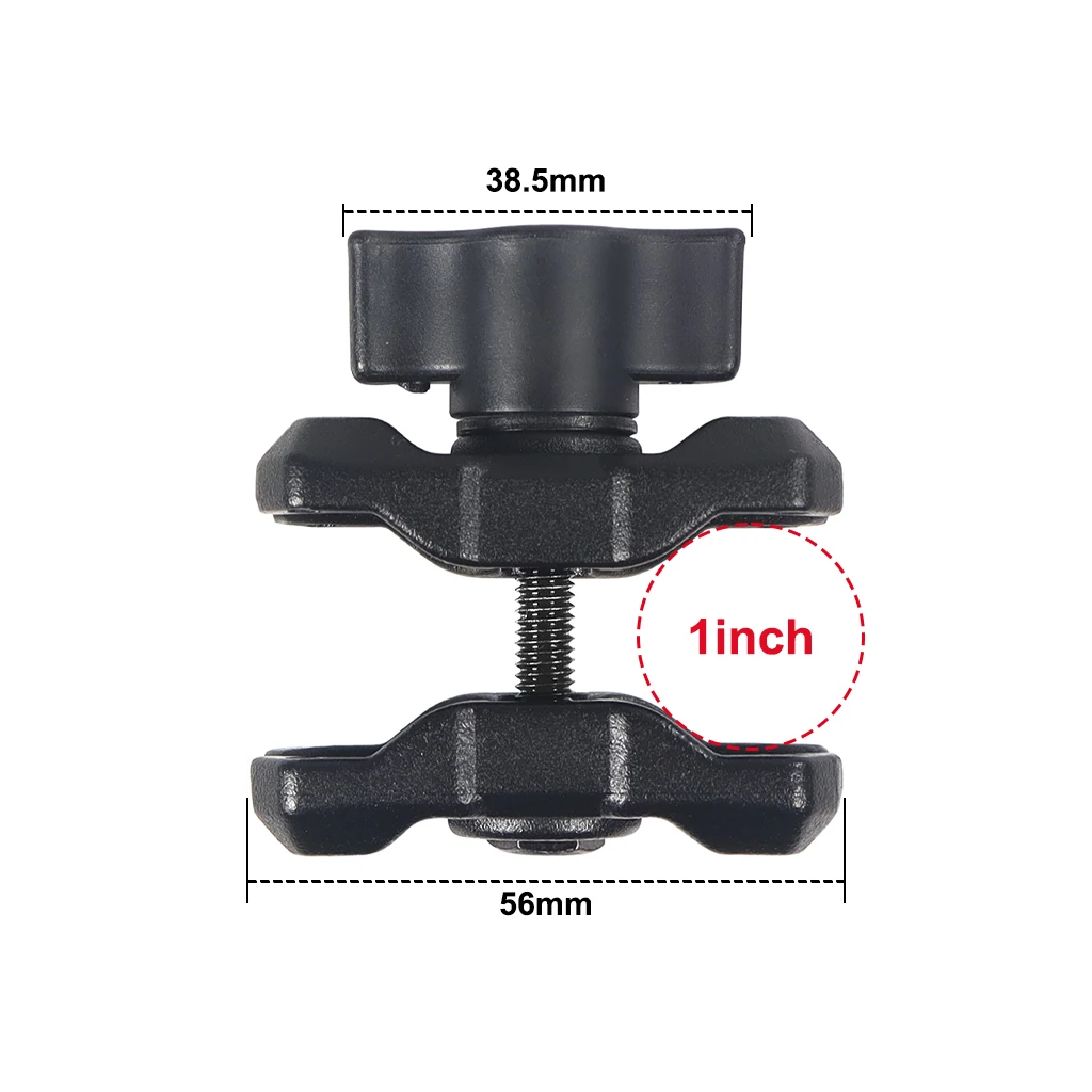 Doppel Buchse Verlängerung Arm 1-zoll Kugelkopf Basis Adapter für Ram Mount für GoPro Für Insta360 Kamera Fahrrad motorrad Halterung – Detail 2