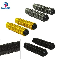 waase 106mm Length Universal M8 Fixing Footpegs Foot Rests Peg Pedals Racing Rearset Rear Sets