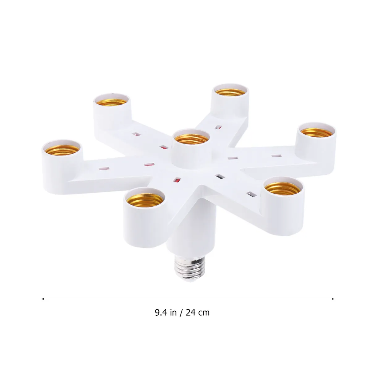 7 Heads E27 Lamp Base Sturdy Trustworthy Tool Ideal for E27 Bulbs Home Lighting 7 Heads Light Base Light Bases