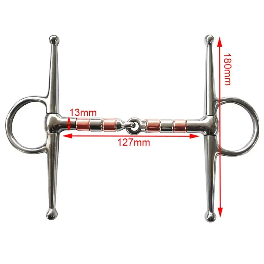 1Pcs Durable H Shape Horse Bit Sturdy Stainless Steel Horse Mouth Ring Stallion Training Bit Equestrian Equipment