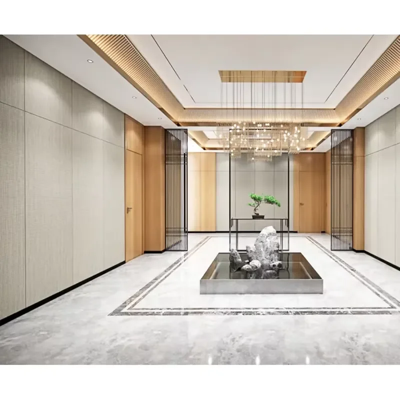 Modular Interior Office Wooden Demountable Wall Partition Privacy Solid Wall Steel Plate Partition System