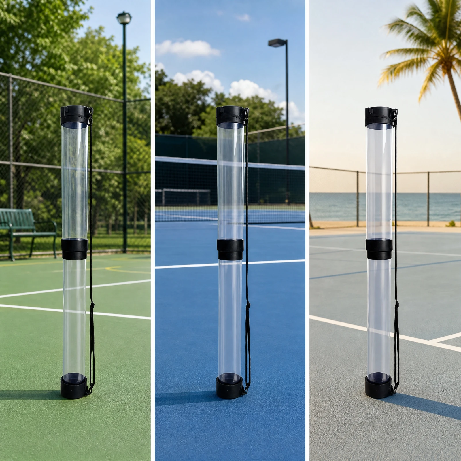 Extendable Ball Collector with Carrying Strap Lightweight Telescopic Ball Pickup Tube Sports Equipment Professional view 4
