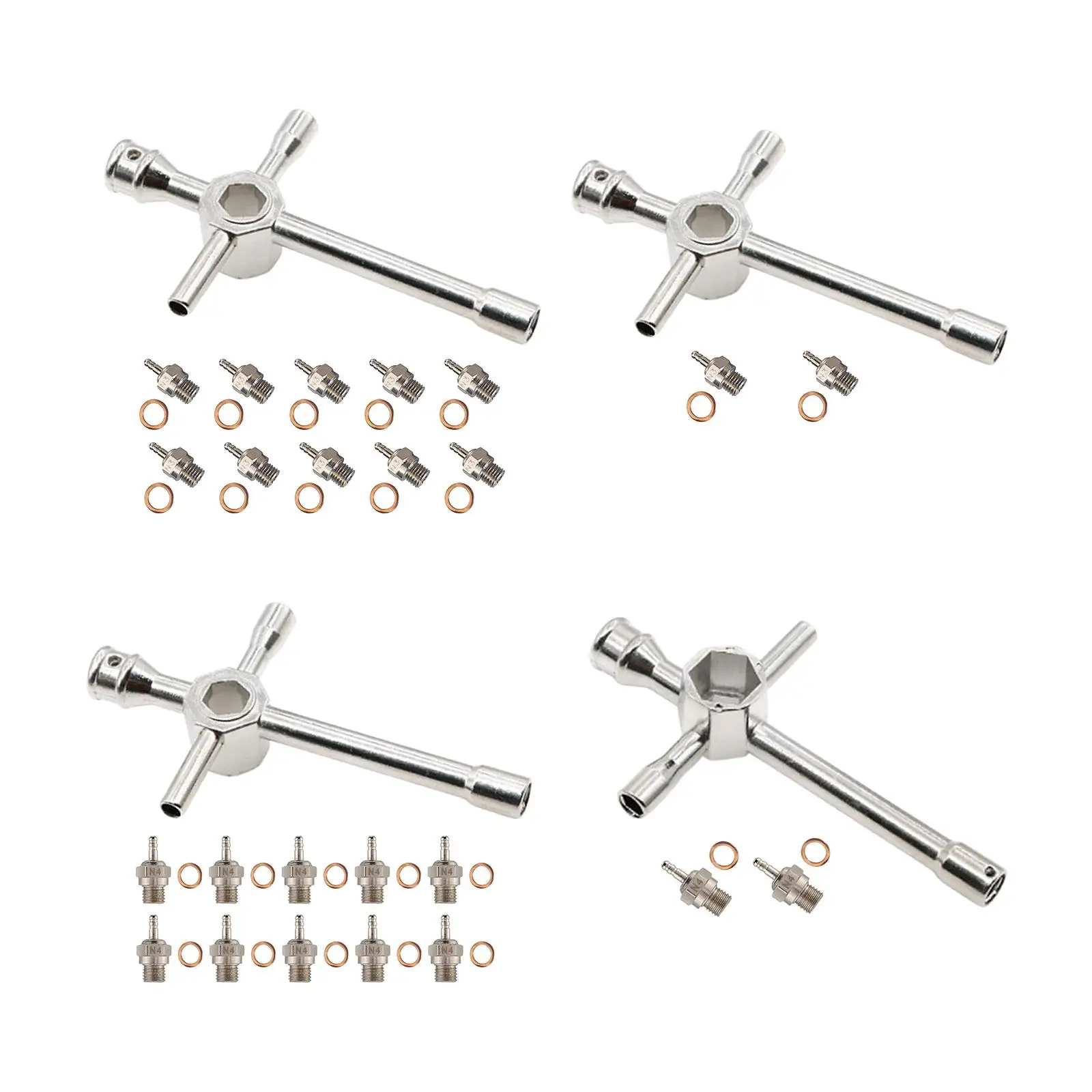 

2x N3 /N4 Hot Glow Plug Spark for 1/10 1/8 RC Buggy Vertex SH Engine