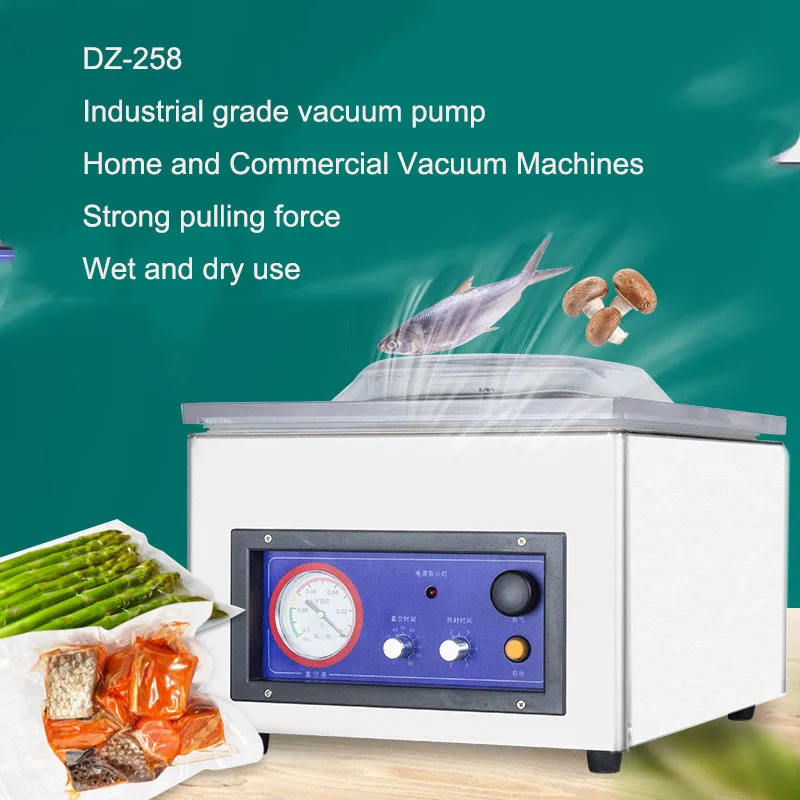 DZ-260C Commercial Wet Dry Food Packaging Machine Vacuum Sealer Packaging Machine envasadora al vacio de alimentos