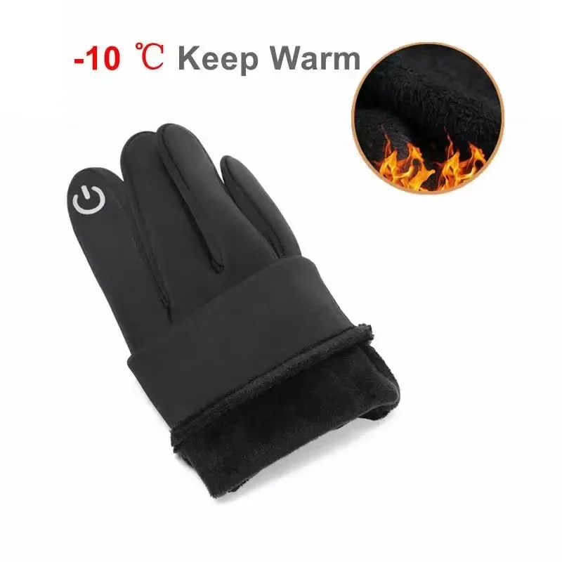 Winter Gloves Men Women Touch Cold Waterproof Motorcycle Cycleing Gloves Male Outdoor Sports Plus Velvet Warm Running Ski Glove