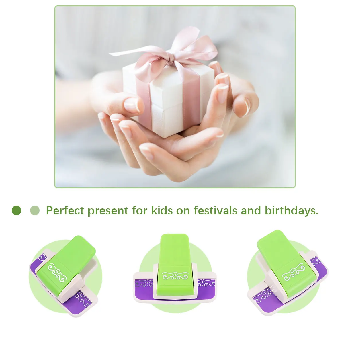 

1Pc Paper Mini Manual Embossed Hole Punch Scrapbooking Punch Paper Cutter for Card Making Notebook Vase Crafts