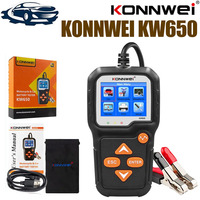 KONNWEI KW650 Car Battery Tester 6V 12V Auto Battery System Analyzer 100 to 2000 CCA Car Quick Cranking Charging Tool