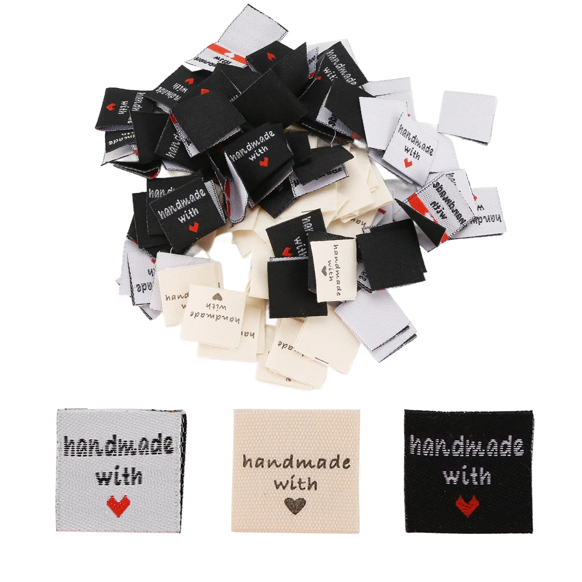 حار 150 قطعة اليدوية خياطة على الملابس المنسوجة تسميات الخياطة صياغة النسيج العلامات للملابس الدمى القبعات الأحذية الخياطة الحرف DIY بها بنفسك