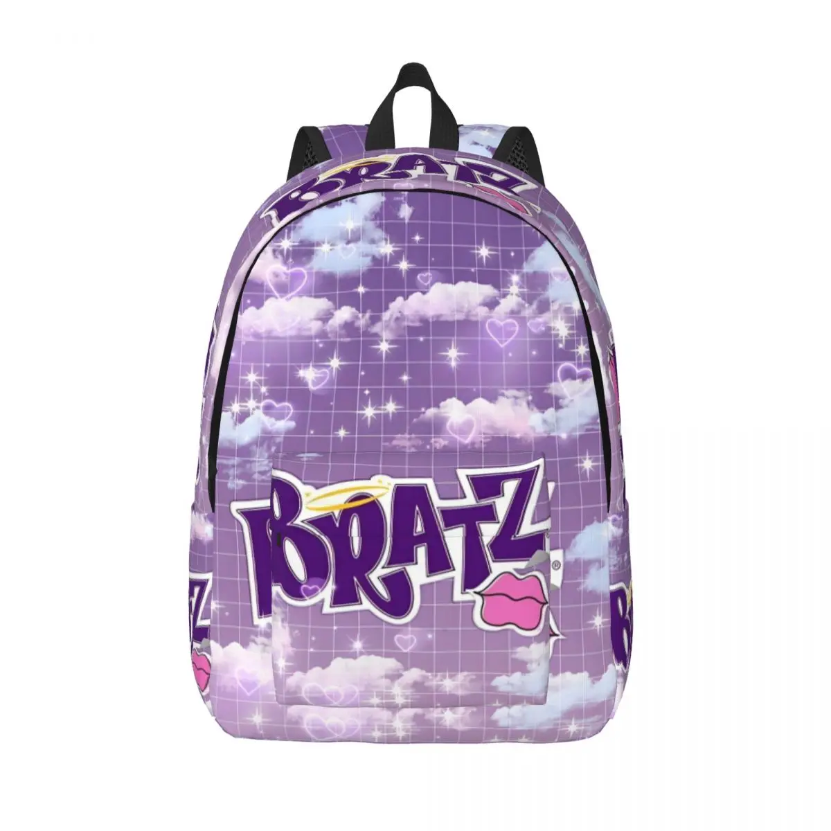 Bratz Asthetic Y2kchildhood Backpack for Kindergarten Primary School Student Bookbag Boy Girl Kids Canvas Daypack Travel