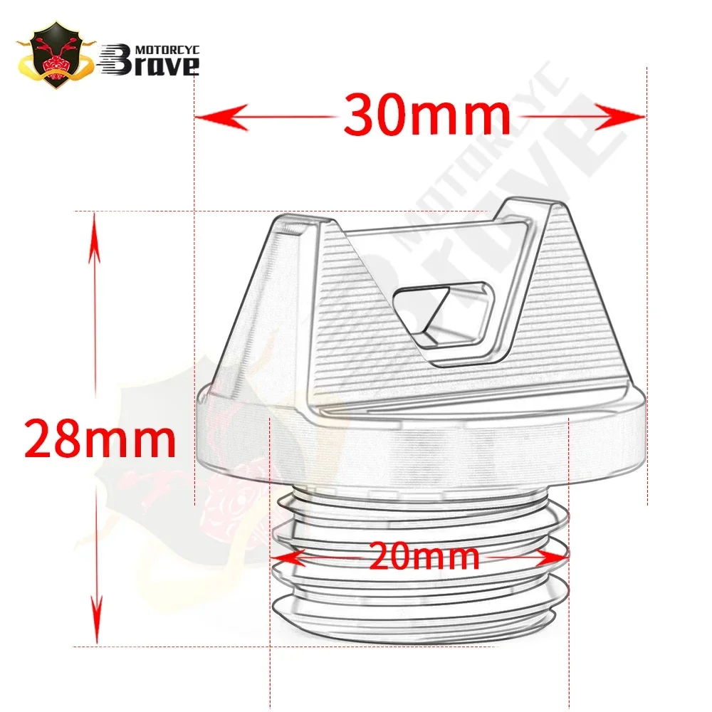 Motorcycle Accessories M20*2.5 Engine Oil Cap Oil Filler Cap Cover For Ducati Diavel V4 diavel v4 2023 2024