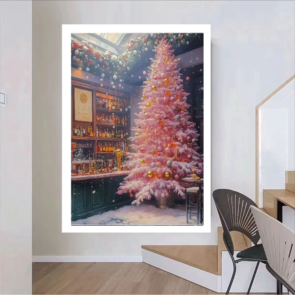 

Printed Kits Cross Stitch Christmas tree 11CT 9CT Embroidery DIY Cotton Needlework Sets Crafts With Needles