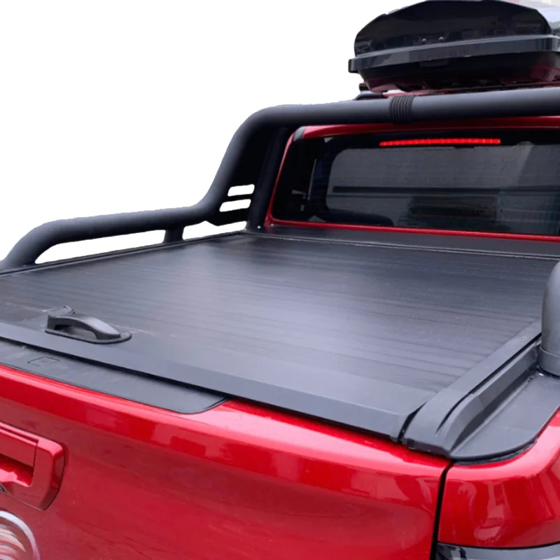 High Quality Aluminum Manual Retractable Roller Lid Pickup Truck Bed Tail Box Tonneau Cover Fit Poer KingKong Pao Cannon Alpha