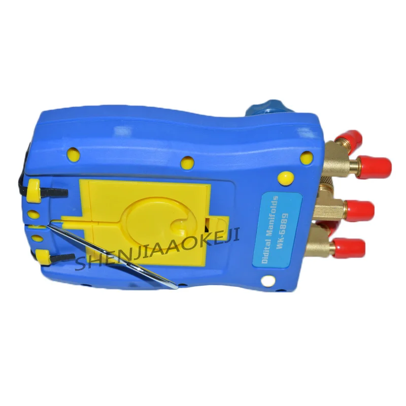 Termómetro Digital Electrónico de Fluoruro WK-6889 para Aire Acondicionado, Manómetro Electrónico de Presión de Refrigerante, Grupo de Medición de Líquidos