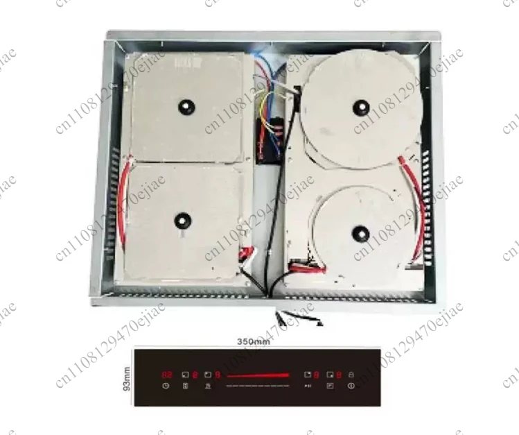 220V-240V Portable Countertop Induction Cooktop - 4 Cooking Zones, Built-in Invisible Design, Sleek Glass Surface