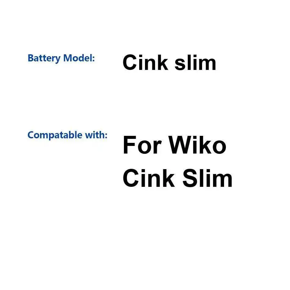 

Для Wiko Cink Slim 1600 мАч надежный аккумулятор мобильного телефона