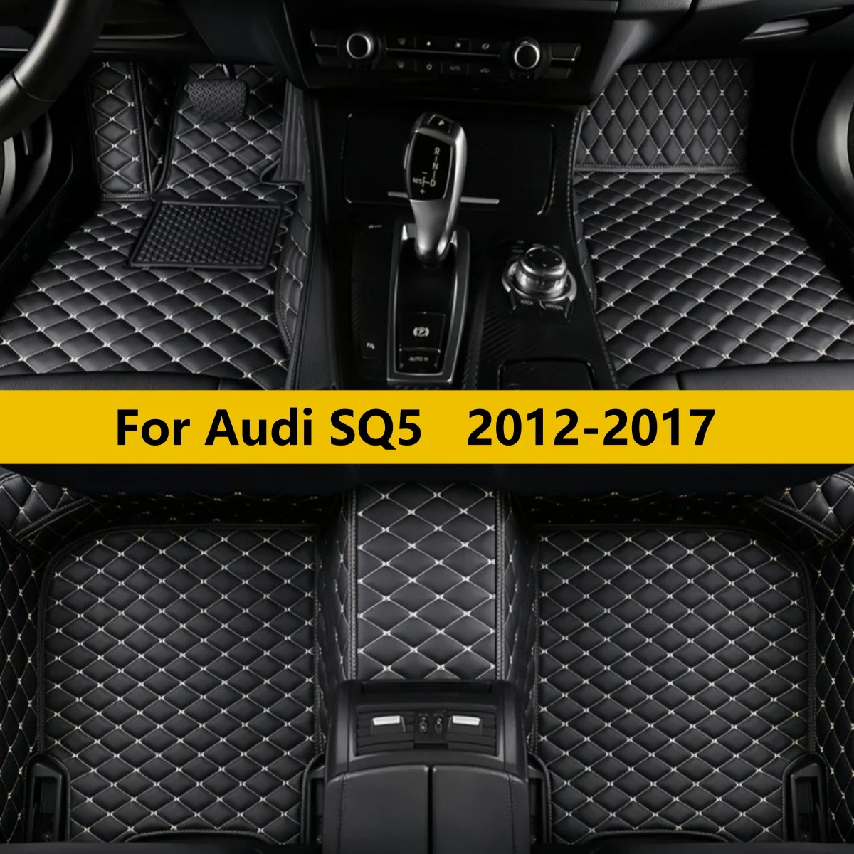 

Коврики для автомобиля, подходящие для Audi SQ5 2012-2017 годов выпуска, кожаные, полный комплект, автомобильные аксессуары.