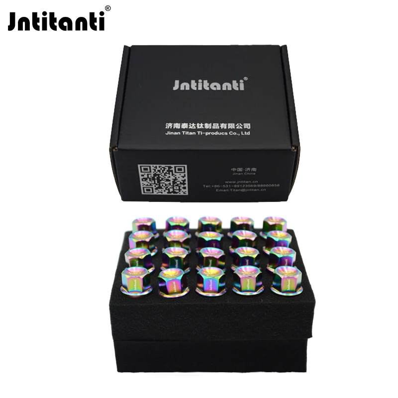 Jntitanti wheel bolt M12*1.25*28-45mm never rust racing parts cone seat Gr.5 titanium hub bolt for Fiat Peugeo racing car
