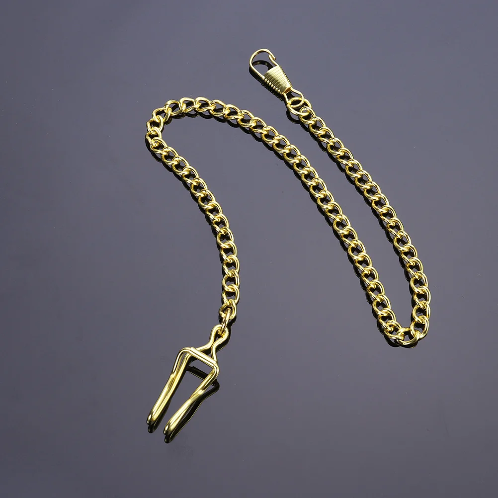 

2pcs Pocket Watch Chains For Men Women Vintage Waistcoat Suit Accessory Adjustable Metal Chain For Retro Pocket Watches