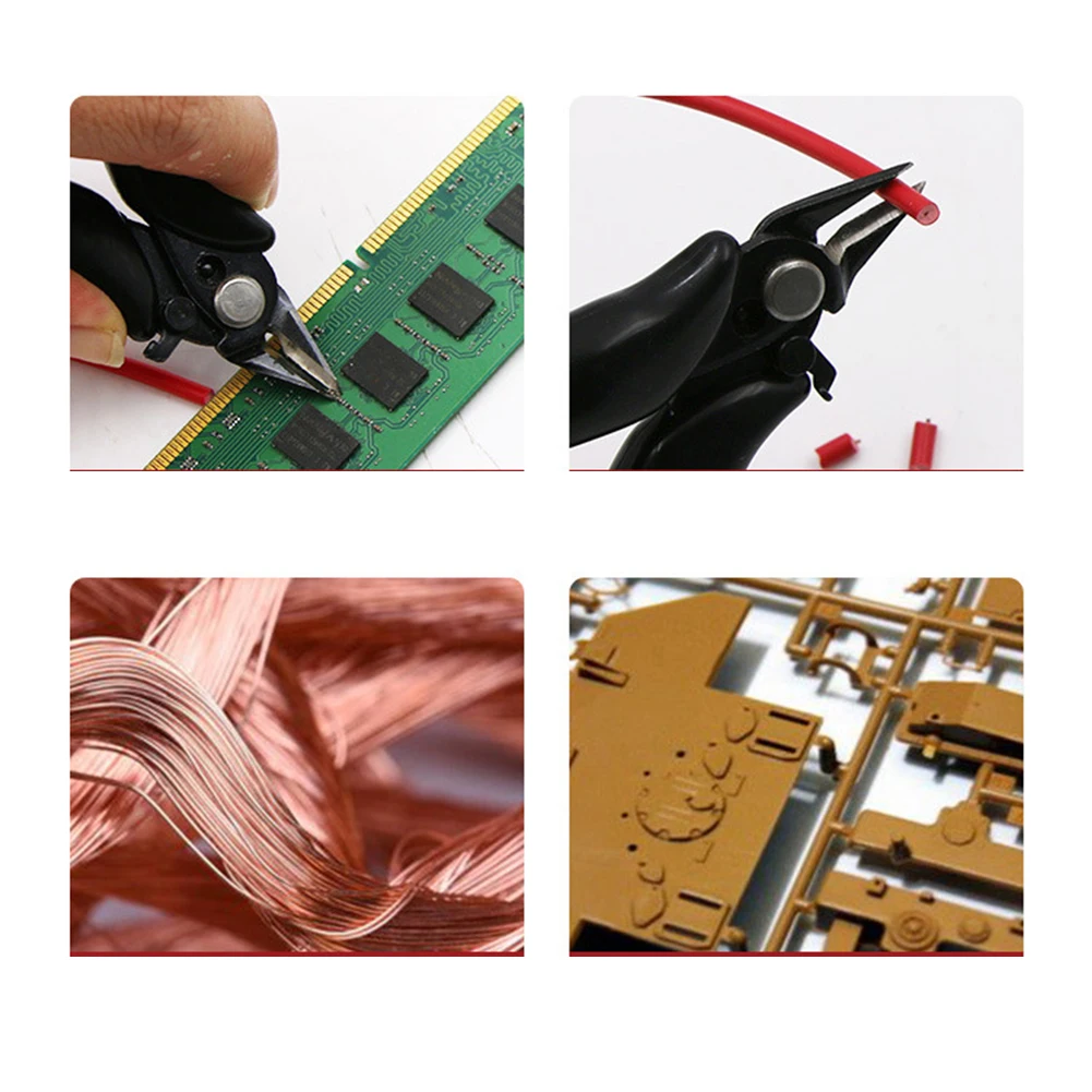 Robust 3 5 Inch Diagonal Pliers for DIY Projects Featuring Automatic Rebound Functionality to Enhance Cutting Efficiency