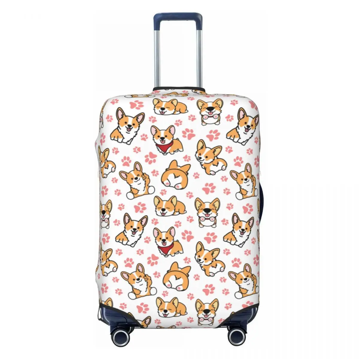 

Custom Cute Cute Corgis Luggage Cover Protector Dust Proof Travel Suitcase Covers